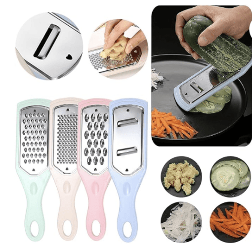 Stainless Steel Vegetable Cutter Grater Set Plastic Manual Household Wire Wiper - Image 3